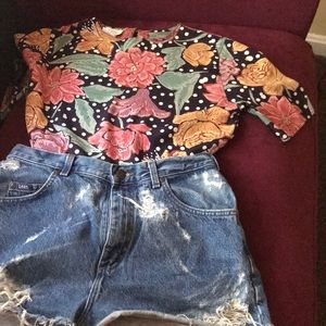 BOGO- Vintage floral blouse by TESS